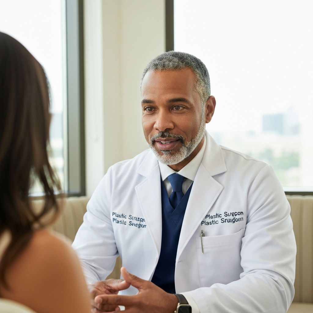 Dr. Richard Simman consulting with patient